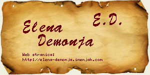 Elena Demonja vizit kartica